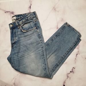H&M button fly hi-rise denim jeans 10